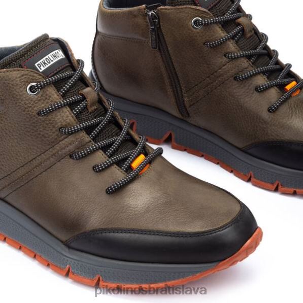 obuv kaki Pikolinos 640B4478 šnurovacie tenisky ferrol ferrol muži