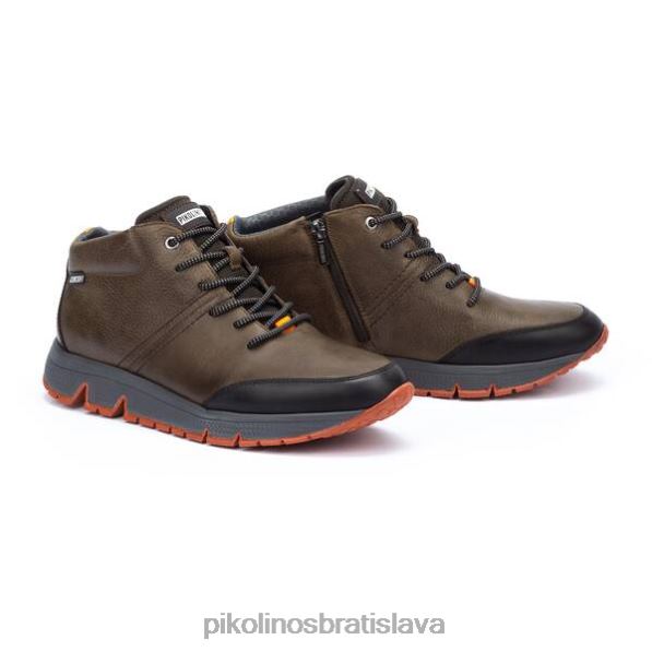 obuv kaki Pikolinos 640B4478 šnurovacie tenisky ferrol ferrol muži