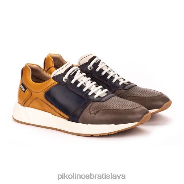 obuv tmavošedý Pikolinos 640B4889 trojfarebné tenisky meliana muži