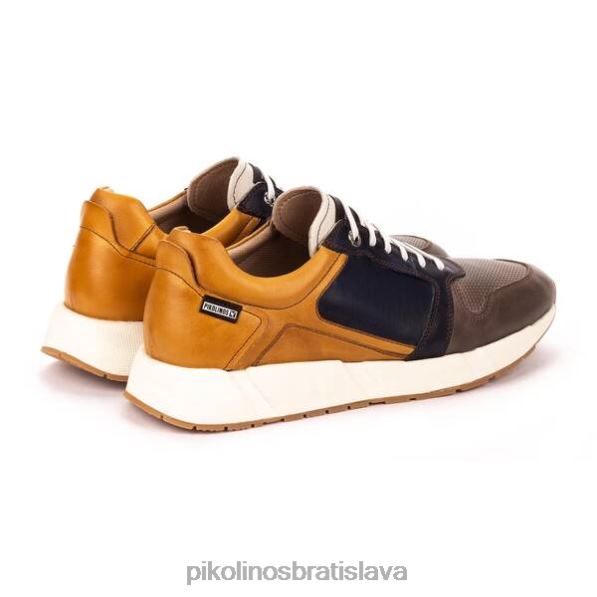 obuv tmavošedý Pikolinos 640B4889 trojfarebné tenisky meliana muži