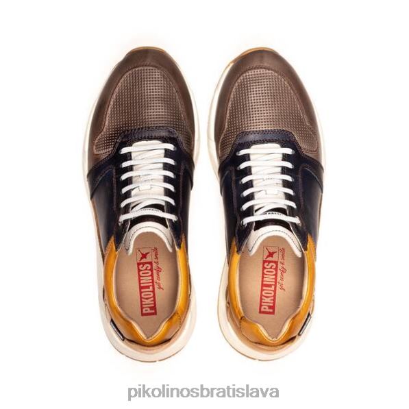 obuv tmavošedý Pikolinos 640B4889 trojfarebné tenisky meliana muži