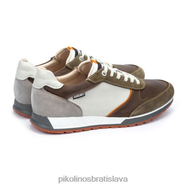 obuv zelená Pikolinos 640B4484 cambil viacfarebné kožené tenisky muži