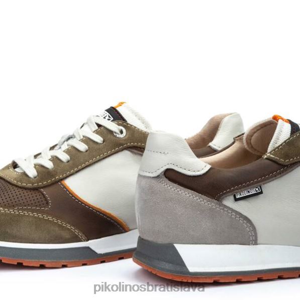 obuv zelená Pikolinos 640B4484 cambil viacfarebné kožené tenisky muži