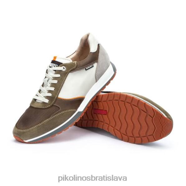 obuv zelená Pikolinos 640B4484 cambil viacfarebné kožené tenisky muži