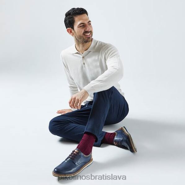 obuv Modrá Pikolinos 640B4597 berna berna šnurovacie topánky muži