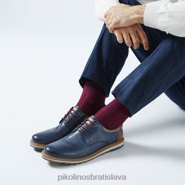 obuv Modrá Pikolinos 640B4597 berna berna šnurovacie topánky muži