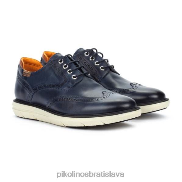 obuv Modrá Pikolinos 640B4984 jantárová ležérna topánka na šnurovanie muži