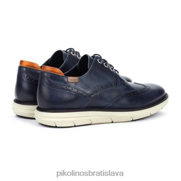 obuv Modrá Pikolinos 640B4984 jantárová ležérna topánka na šnurovanie muži
