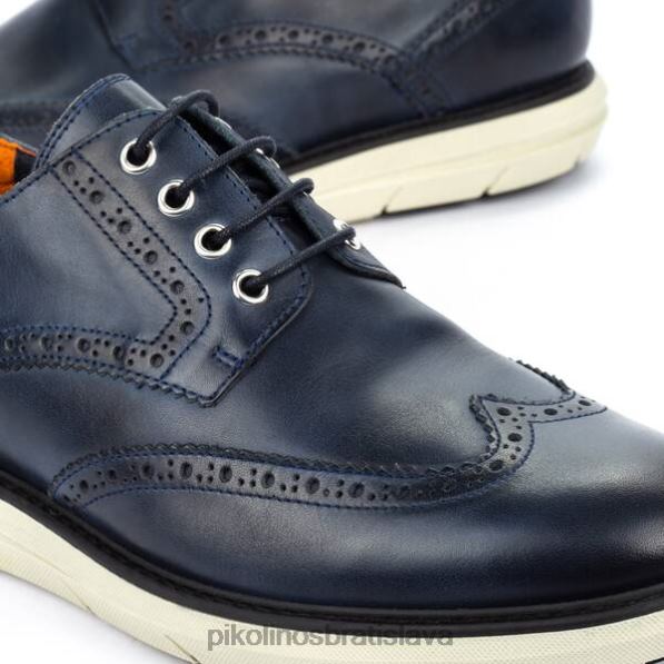 obuv Modrá Pikolinos 640B4984 jantárová ležérna topánka na šnurovanie muži