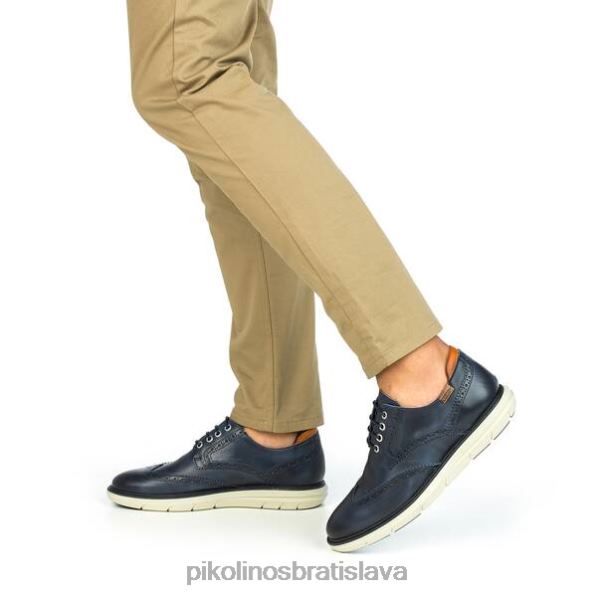 obuv Modrá Pikolinos 640B4984 jantárová ležérna topánka na šnurovanie muži