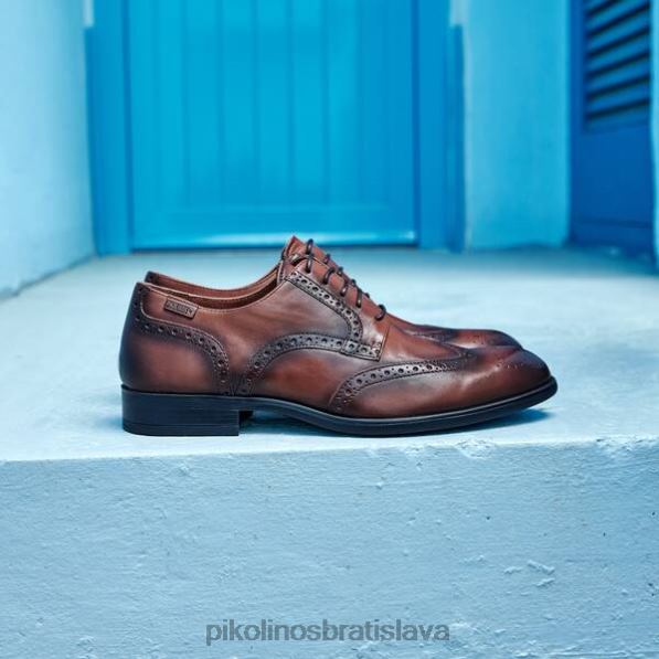 obuv cuero Pikolinos 640B4572 bristol elegantná topánka na šnurovanie muži