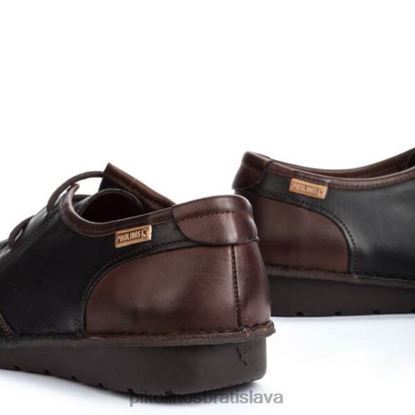 obuv čierna Pikolinos 640B4946 santiago ležérne topánky na šnurovanie muži