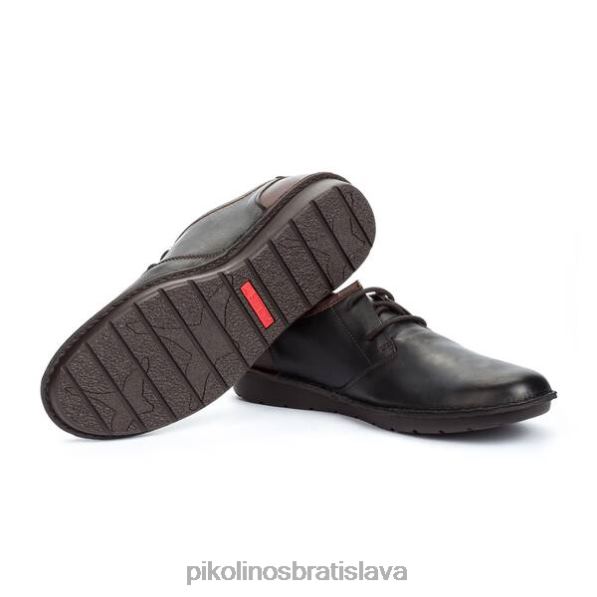 obuv čierna Pikolinos 640B4946 santiago ležérne topánky na šnurovanie muži
