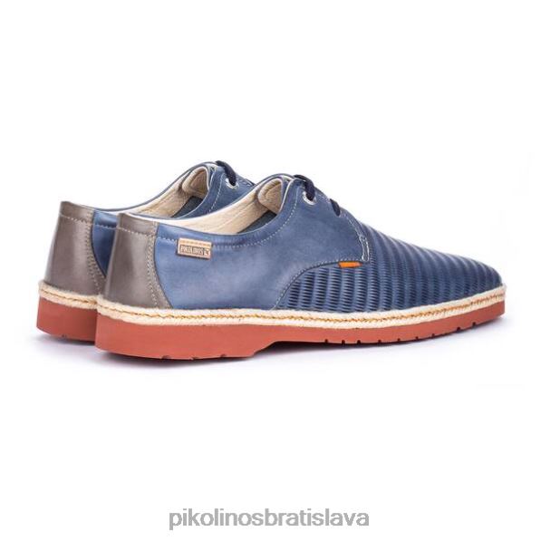 obuv námorných Pikolinos 640B4938 bolonia bolonia kožená topánka na šnurovanie muži