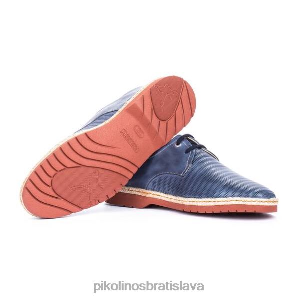 obuv námorných Pikolinos 640B4938 bolonia bolonia kožená topánka na šnurovanie muži