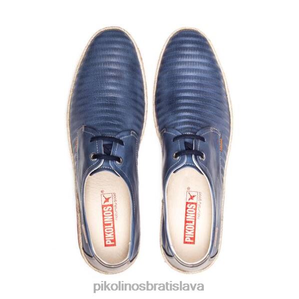 obuv námorných Pikolinos 640B4938 bolonia bolonia kožená topánka na šnurovanie muži