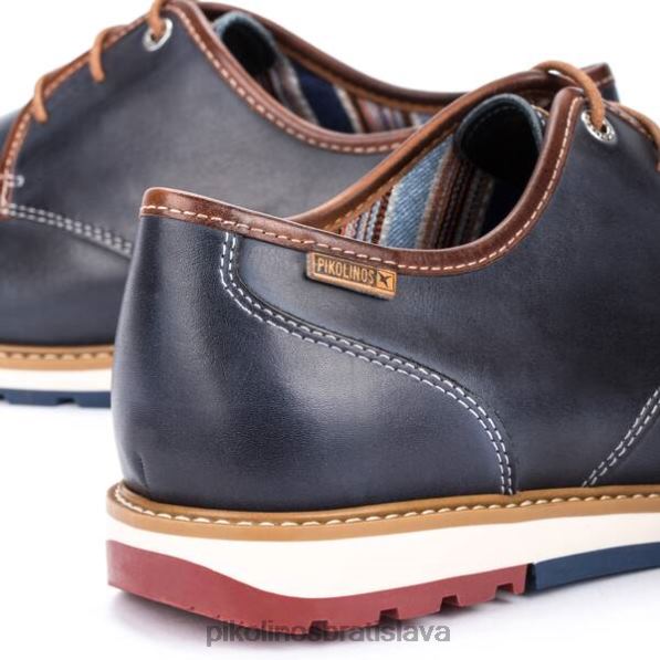 obuv námorných Pikolinos 640B4966 berna berna šnurovacia kožená topánka muži