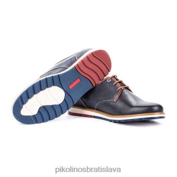 obuv námorných Pikolinos 640B4966 berna berna šnurovacia kožená topánka muži