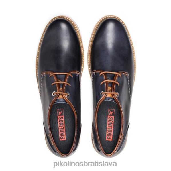 obuv námorných Pikolinos 640B4966 berna berna šnurovacia kožená topánka muži