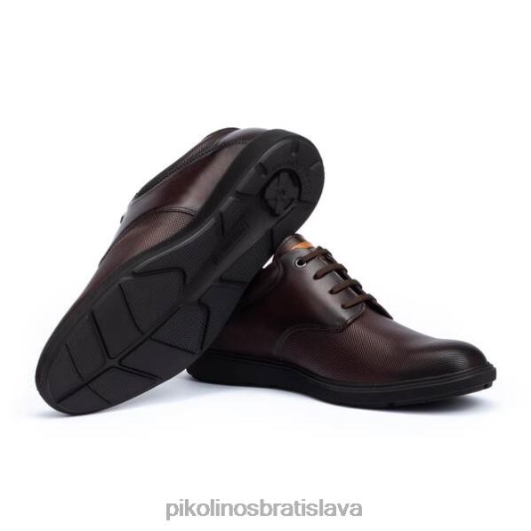 obuv olmo Pikolinos 640B4957 Šnurovacie kožené derby topánky durango so zvetraným dizajnom muži