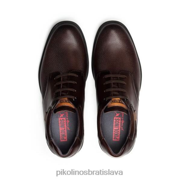 obuv olmo Pikolinos 640B4957 Šnurovacie kožené derby topánky durango so zvetraným dizajnom muži