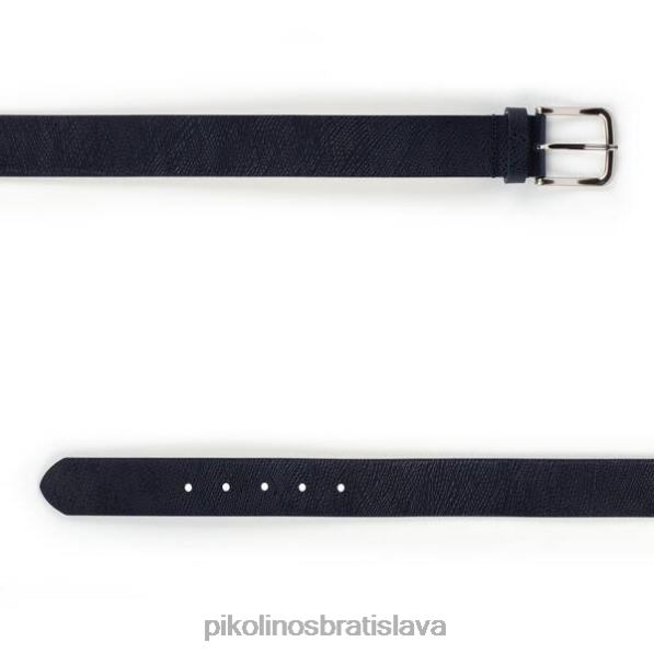príslušenstvo Modrá Pikolinos 640B41048 cinturones pás s pruhovanou rytinou muži