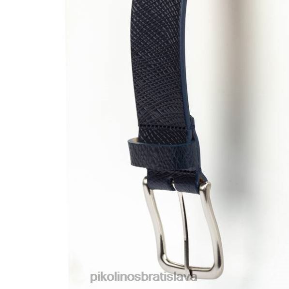 príslušenstvo Modrá Pikolinos 640B41048 cinturones pás s pruhovanou rytinou muži