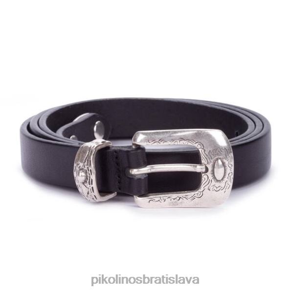 príslušenstvo čierna Pikolinos 640B41046 opasok s kovovou prackou cinturones muži