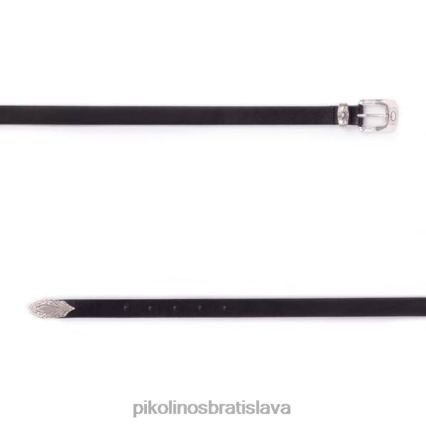 príslušenstvo čierna Pikolinos 640B41046 opasok s kovovou prackou cinturones muži