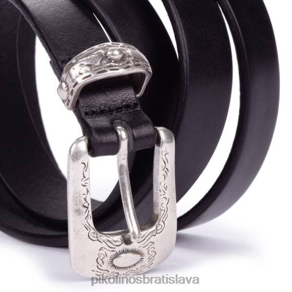 príslušenstvo čierna Pikolinos 640B41046 opasok s kovovou prackou cinturones muži