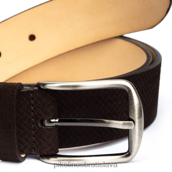 príslušenstvo olmo Pikolinos 640B41042 cinturones pletený kožený opasok muži