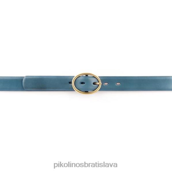 príslušenstvo zafír Pikolinos 640B4843 kožený opasok cinturones s kvetinovým rytým vzorom ženy