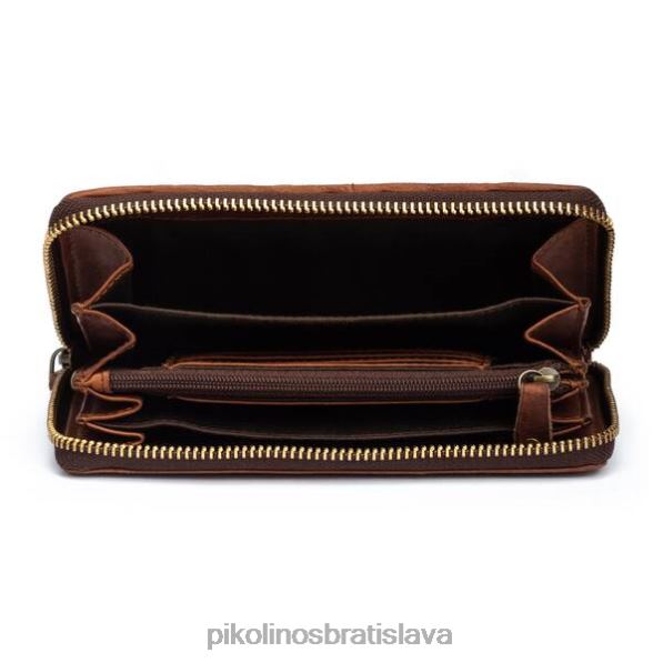 príslušenstvo koňak Pikolinos 640B4416 peňaženka voštinového vzoru carteras ženy