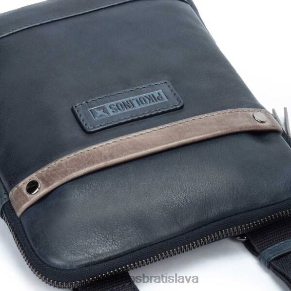 príslušenstvo Modrá Pikolinos 640B4663 taška cez rameno salazar s vyšívanými detailmi muži