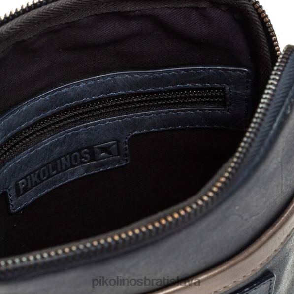 príslušenstvo Modrá Pikolinos 640B4663 taška cez rameno salazar s vyšívanými detailmi muži