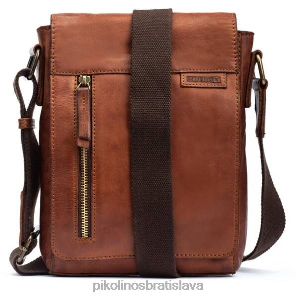 príslušenstvo koňak Pikolinos 640B4676 Kožená crossbody kabelka caimari muži