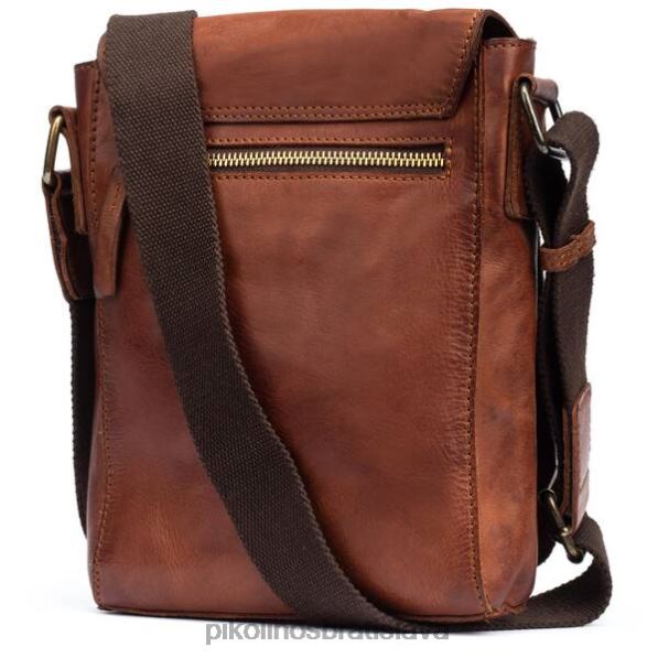 príslušenstvo koňak Pikolinos 640B4676 Kožená crossbody kabelka caimari muži