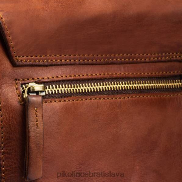 príslušenstvo koňak Pikolinos 640B4676 Kožená crossbody kabelka caimari muži