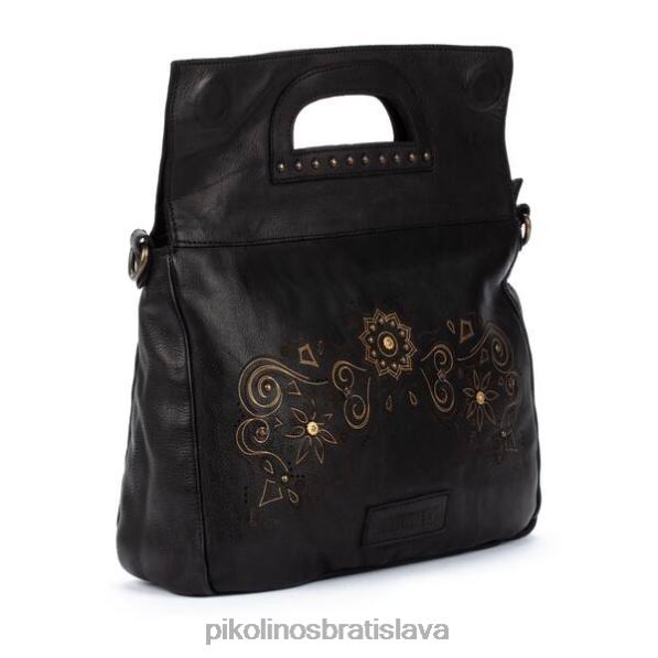 príslušenstvo čierna Pikolinos 640B4836 carlet taška s rúčkami a pásikom ženy