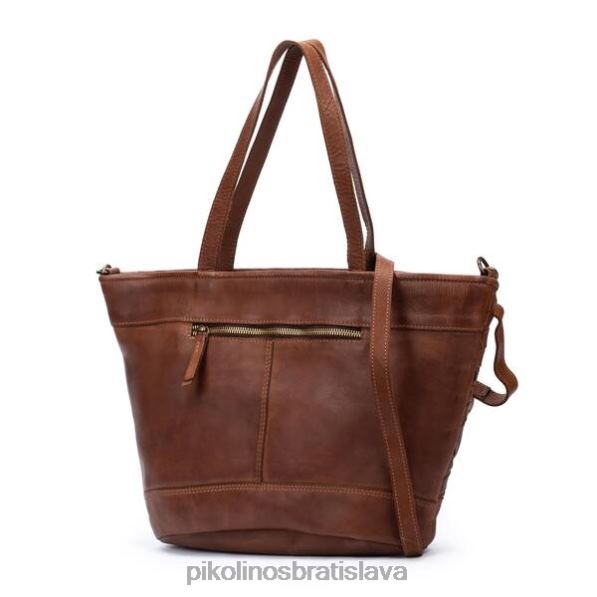 príslušenstvo koňak Pikolinos 640B4375 taška zo zapletenej kože faura ženy