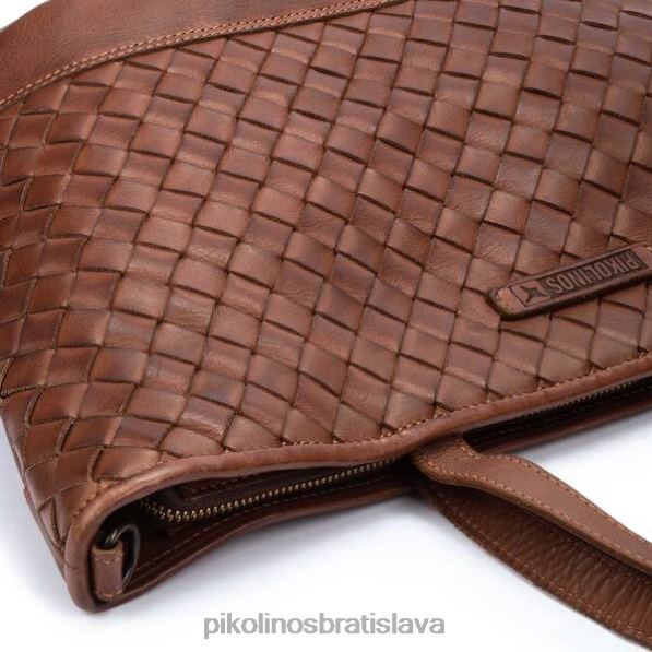 príslušenstvo koňak Pikolinos 640B4375 taška zo zapletenej kože faura ženy