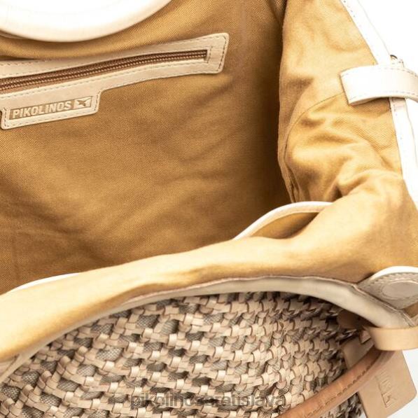 príslušenstvo marfil Pikolinos 640B4384 Pletená kožená taška miramar ženy