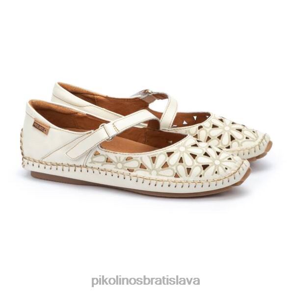 obuv nata Pikolinos 640B4800 Jerez kožené balerínky s vysekávaným kvetinovým vzorom ženy