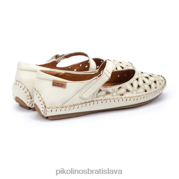 obuv nata Pikolinos 640B4800 Jerez kožené balerínky s vysekávaným kvetinovým vzorom ženy