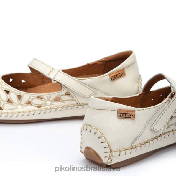 obuv nata Pikolinos 640B4800 Jerez kožené balerínky s vysekávaným kvetinovým vzorom ženy