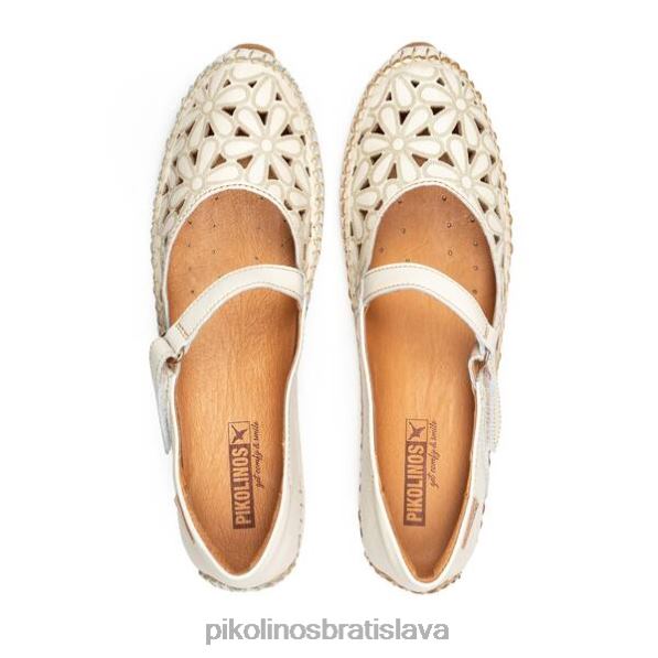 obuv nata Pikolinos 640B4800 Jerez kožené balerínky s vysekávaným kvetinovým vzorom ženy