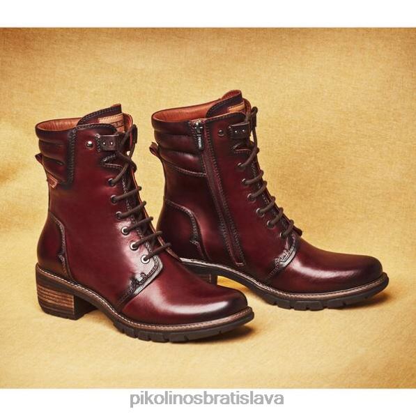 obuv arcilla Pikolinos 640B4266 san sebastian stredne dlhé drevené čižmy na strednom opätku ženy