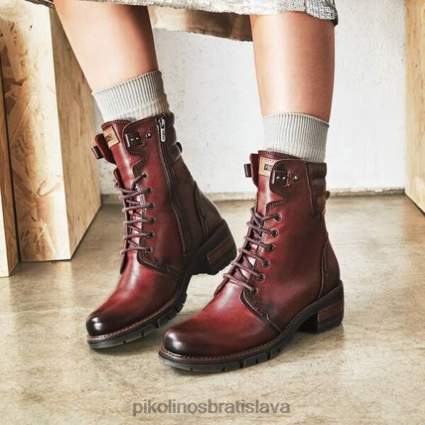 obuv arcilla Pikolinos 640B4266 san sebastian stredne dlhé drevené čižmy na strednom opätku ženy