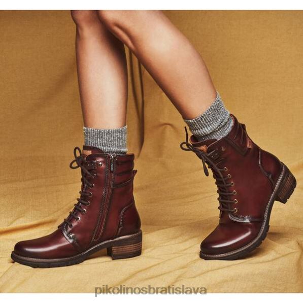 obuv arcilla Pikolinos 640B4266 san sebastian stredne dlhé drevené čižmy na strednom opätku ženy