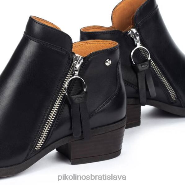 obuv čierna Pikolinos 640B4267 Daroca členková obuv s bočným zipsom ženy